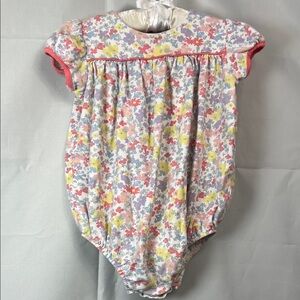 The Beaufort Building net Company floral cotton knot bubble romper size 3T EUC